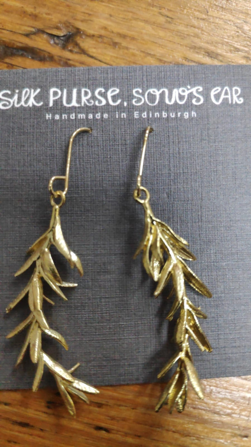 Rosemary Leaf earrings