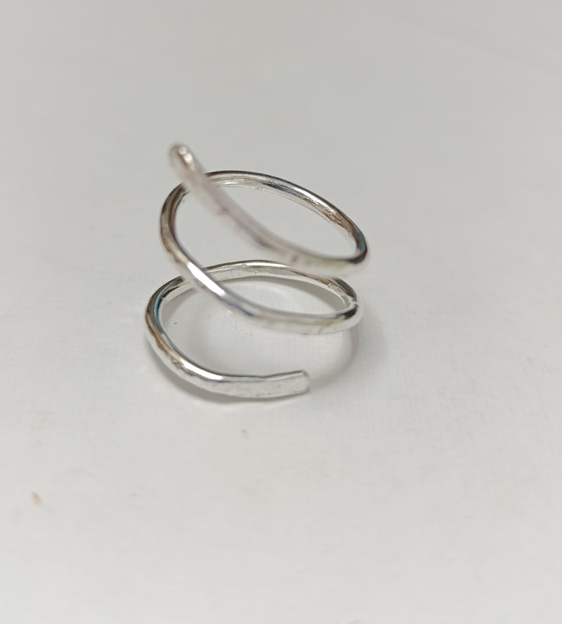 Sterling silver spiral wrap ring