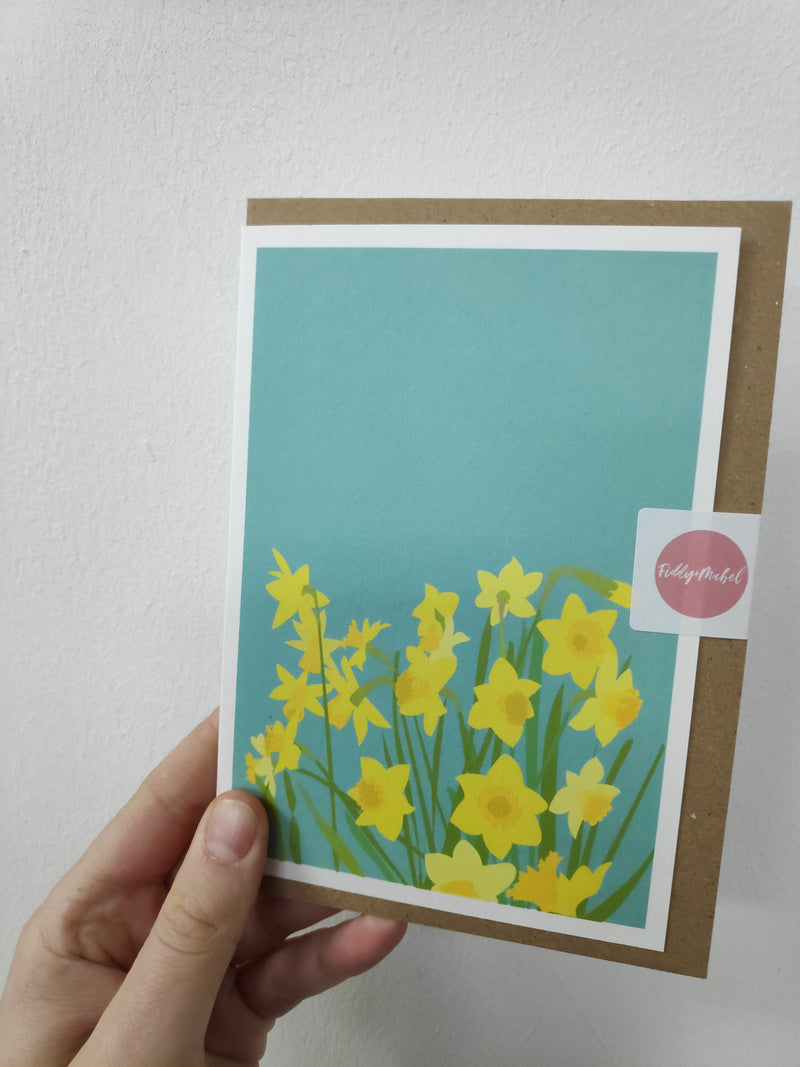 Daffodil A6 card