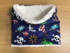 Kid's neck warmer/snood (4-11 years) - nautical theme design