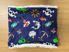 Kid's neck warmer/snood (4-11 years) - nautical theme design