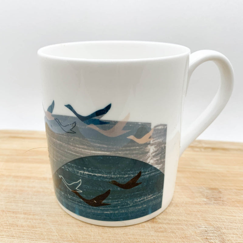 It takes a flock to fly bone china mug