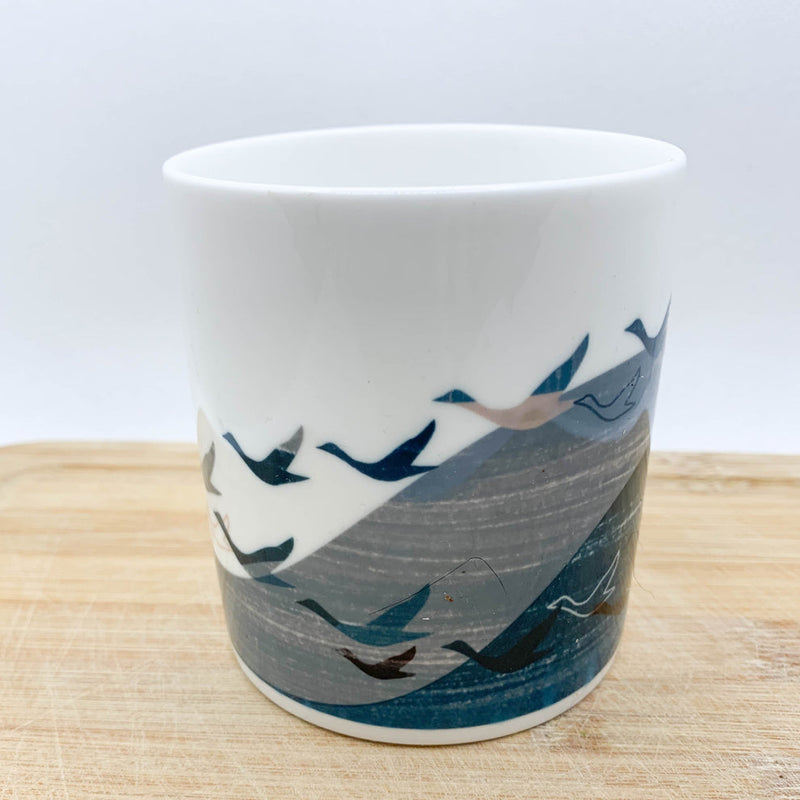 It takes a flock to fly bone china mug