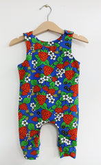 Romper suit - strawberries print (different sizes available)
