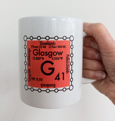 Glasgow postcode mug - G41 area