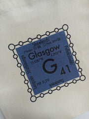 Glasgow postcode tote bag - G41 area