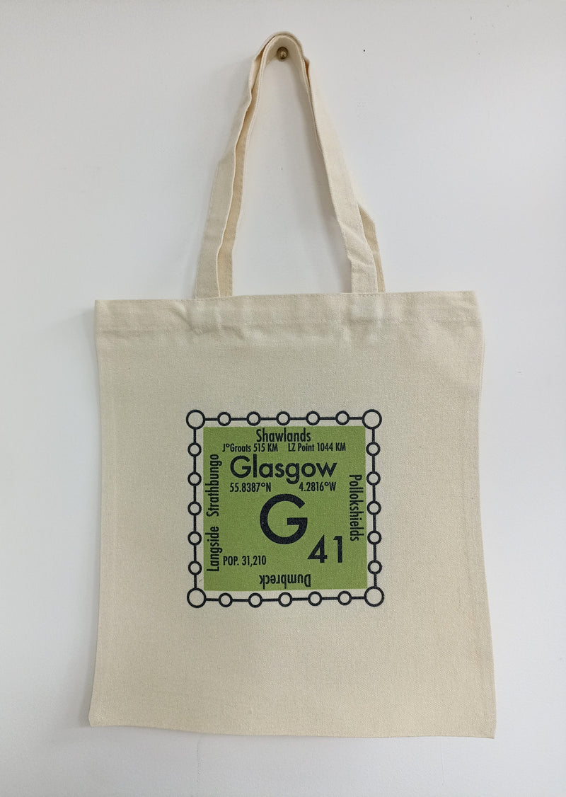Glasgow postcode tote bag - G41 area