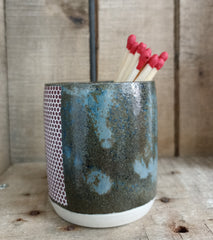Ceramic match striker pots