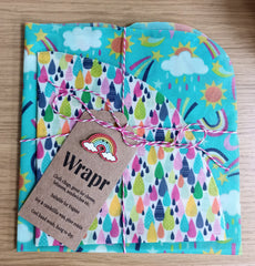 Vegan wax wraps/cloth clings (2 pack)