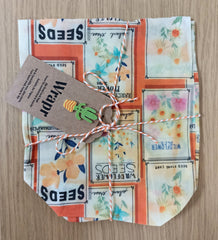 Vegan wax sandwich bag - zip(less) lock bag for snacks on the go!