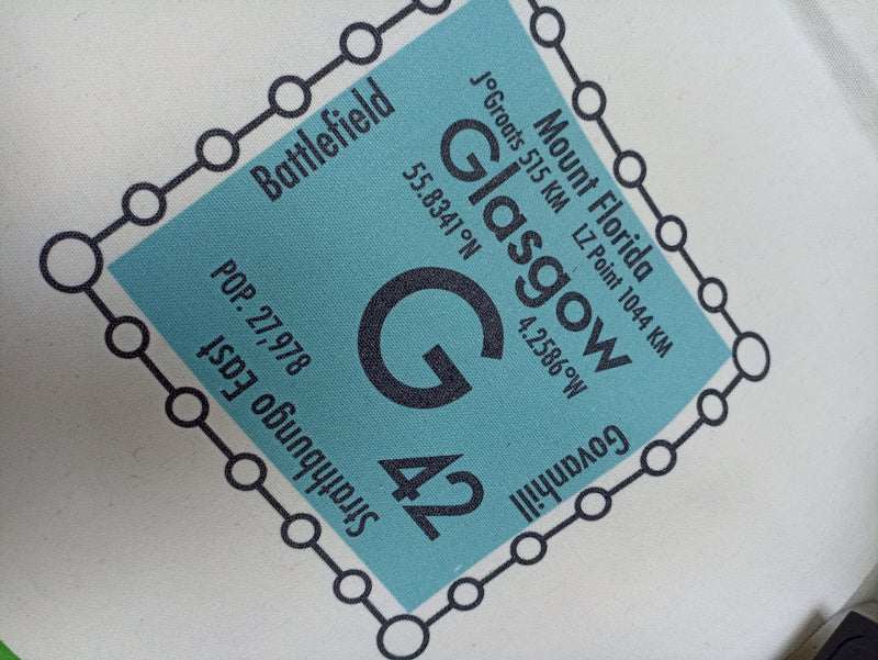 Glasgow postcode tote bag - G42 area
