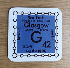 Glasgow postcode coaster - G42 area