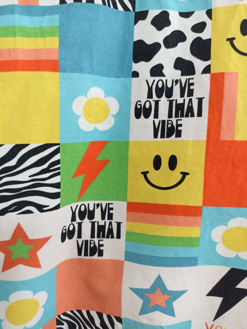 Romper suit - you've got that vibe print (0-6 months)