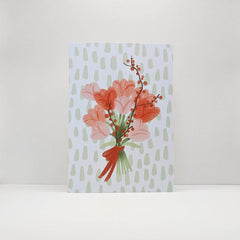 Flower bouquet card