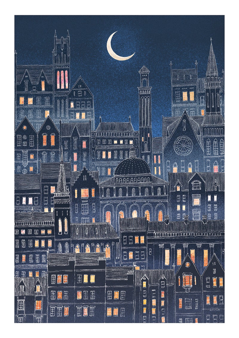Luna Glasgow print (available in A3 or A4)