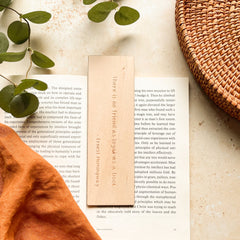 There is no friend as loyal as a book wooden bookmark