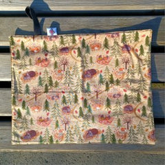 Waterproof sit mat - a forest walk print