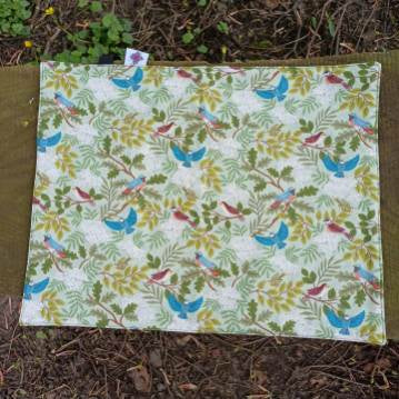 Waterproof sit mat - Bee Amongst The Sunflowers print