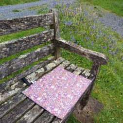 Waterproof sit mat - coastal clamber print