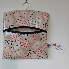 Peg bag (PVC) - playing cards