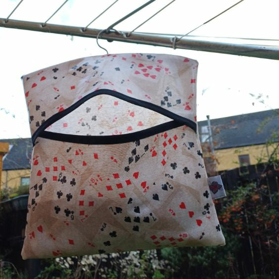 Peg bag (PVC) - playing cards