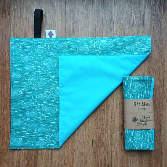 Waterproof sit mat - Ripples print