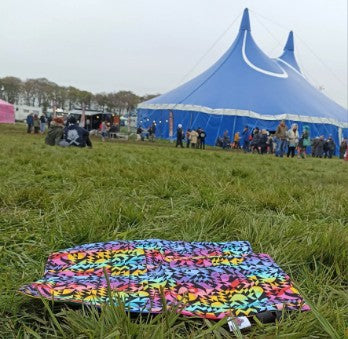 Waterproof sit mat - festival print