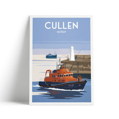 Cullen, Moray A3 travel poster print