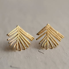 Fir botanical stud earrings