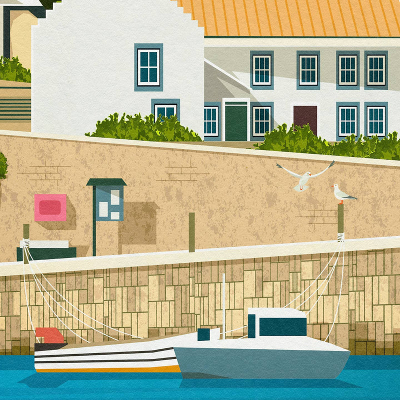 Crail A4 travel poster print