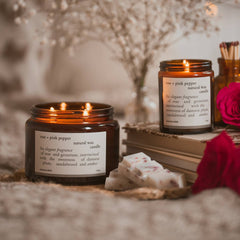 Rose & Pink Pepper rapeseed-coconut wax candle