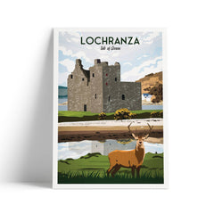 Lochranza Isle of Arran A4 travel poster print