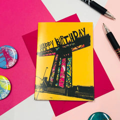 Happy birthday Finnieston crane card