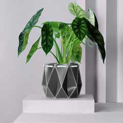 Origami plant pot (slate grey) - 3 sizes available