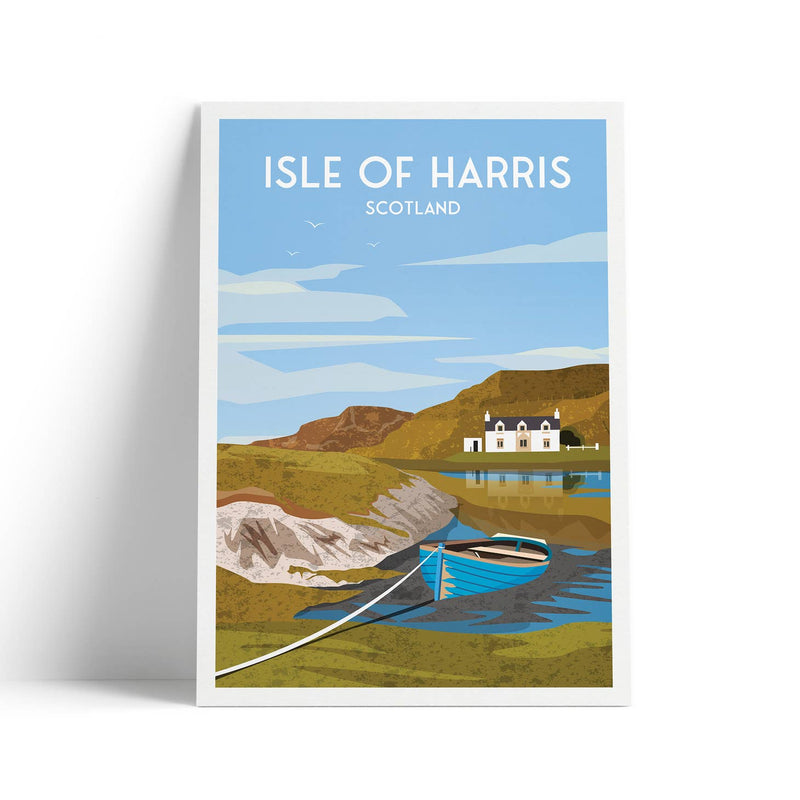 Isle of Harris A4 travel poster print