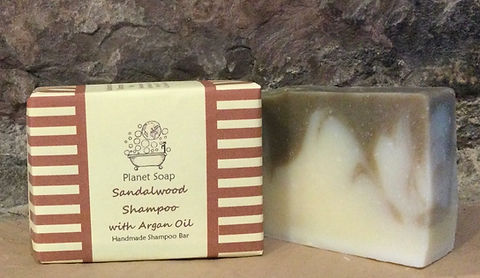 Solid shampoo bar - lavender, nettle, sandalwood or lemongrass & lime