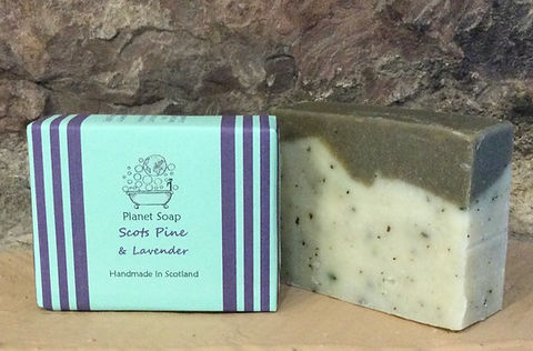 Scots pine & lavender handmade cold pressed soap