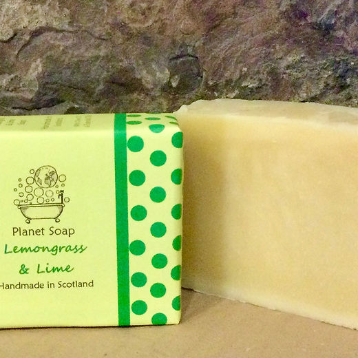 Lemongrass & lime handmade cold process soap