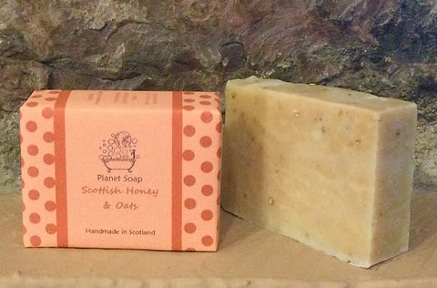 Scottish honey & oats handmade cold pressed soap