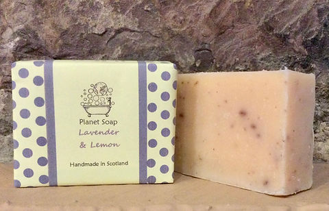 Lavender & lemon handmade cold process soap