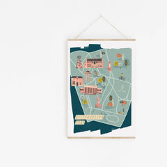 A3 Glasgow map print - Bellahouston Park