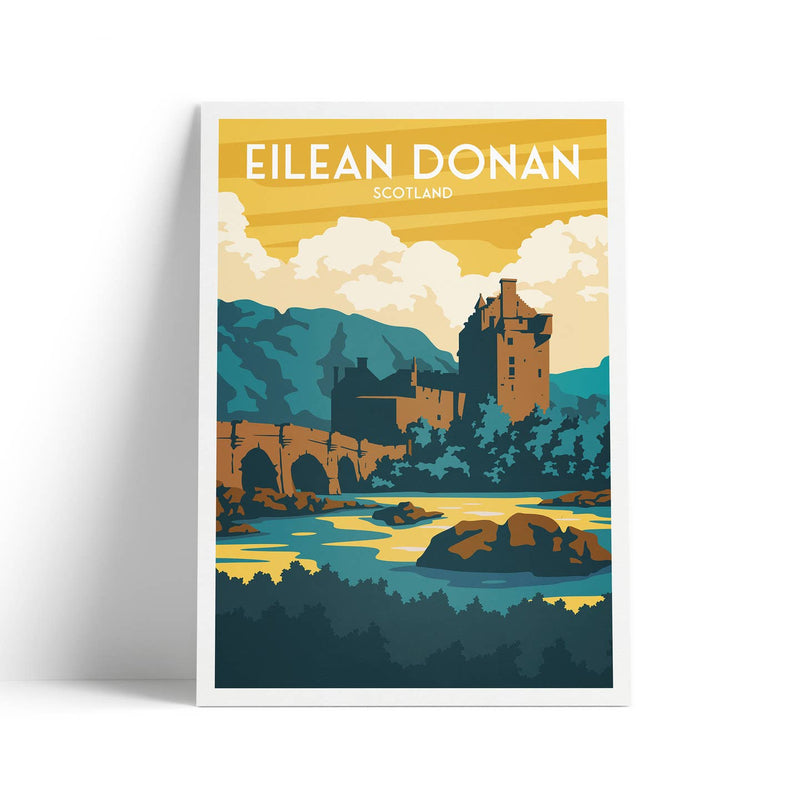 Eilean Donan A3 travel poster print