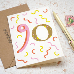 Age 90 birthday card