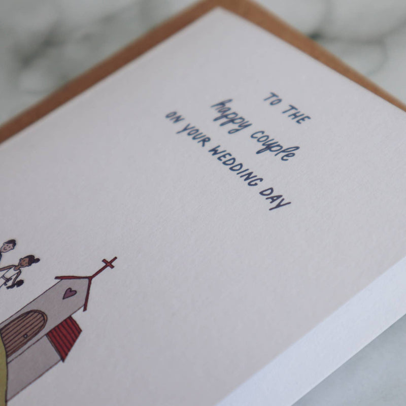 To the happy couple on your wedding day (bride & groom) card