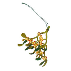 Wooden mistletoe decoration (single pack)