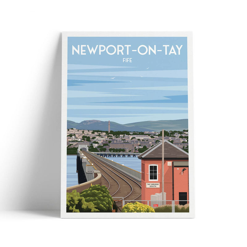 Newport-on- Tay A4 travel poster print