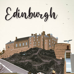 Edinburgh A4 travel poster print