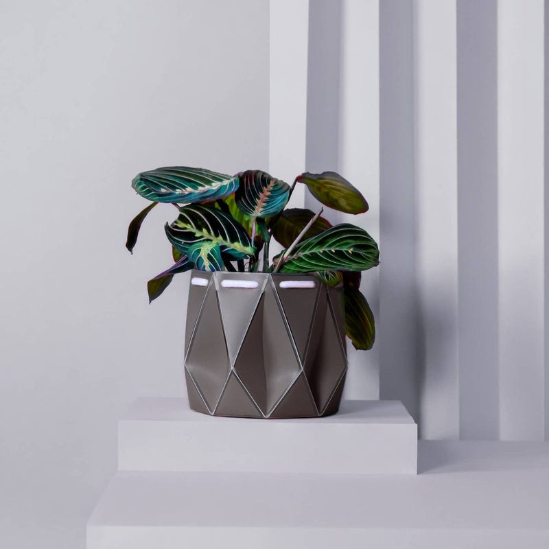 Origami plant pot (slate grey) - 3 sizes available