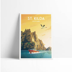 St. Kilda A4 travel poster print