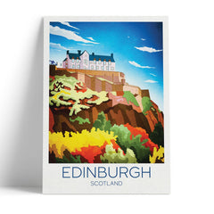 Edinburgh A4 travel poster print